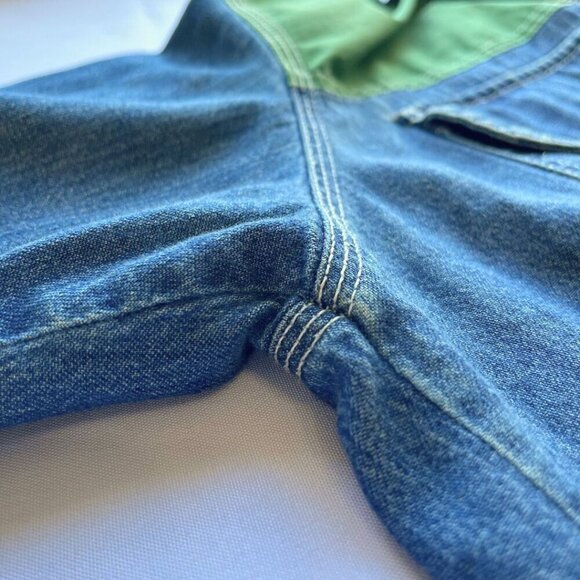 TOMMY HILFIGER MEN'S VINTAGE 90S SPORT TECH DENIM ZIP UP SHIRT - S - Picture 10 of 12